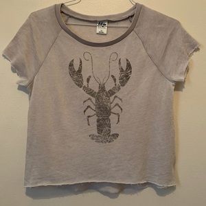 Grungy Crawfish/Lobster Crop Top